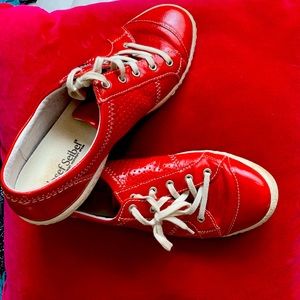 Joseph Sebal leather sneakers.